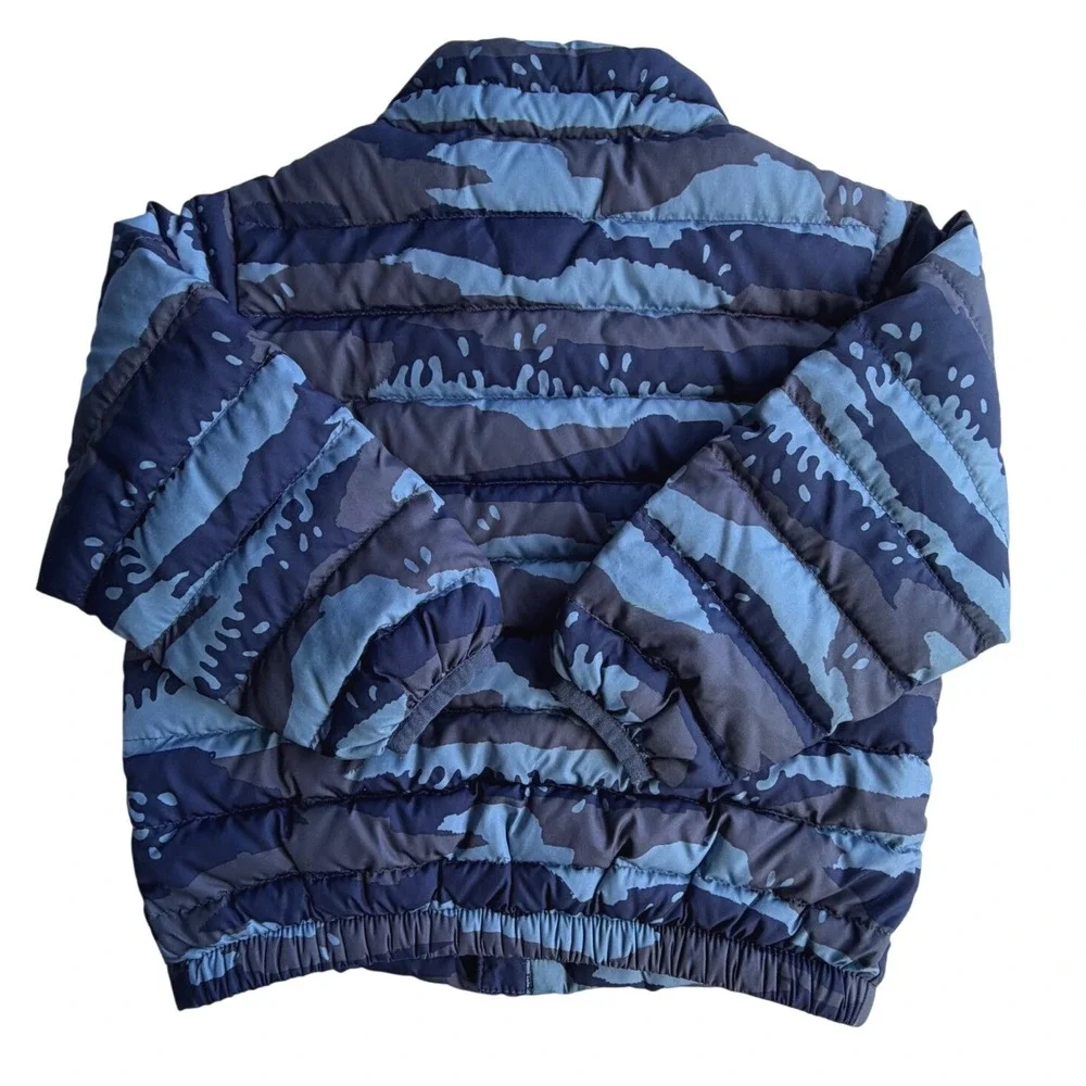 Patagonia Toddler Down Sweater Jacket‎ 2T Blue Wave Camo Puffer Coat